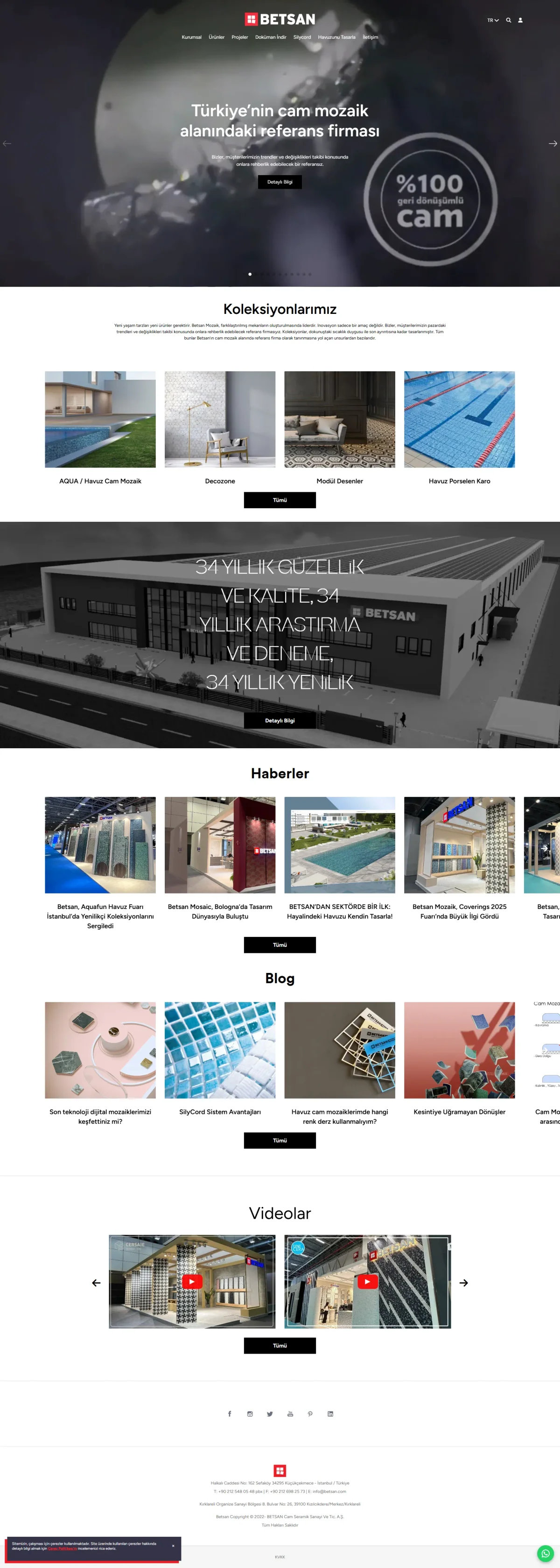 Betsan store homepage