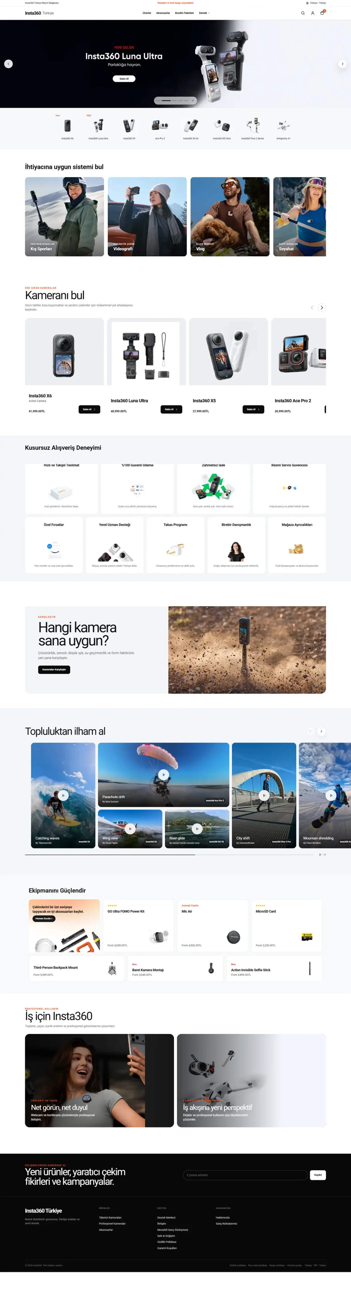 Insta360 desktop store preview