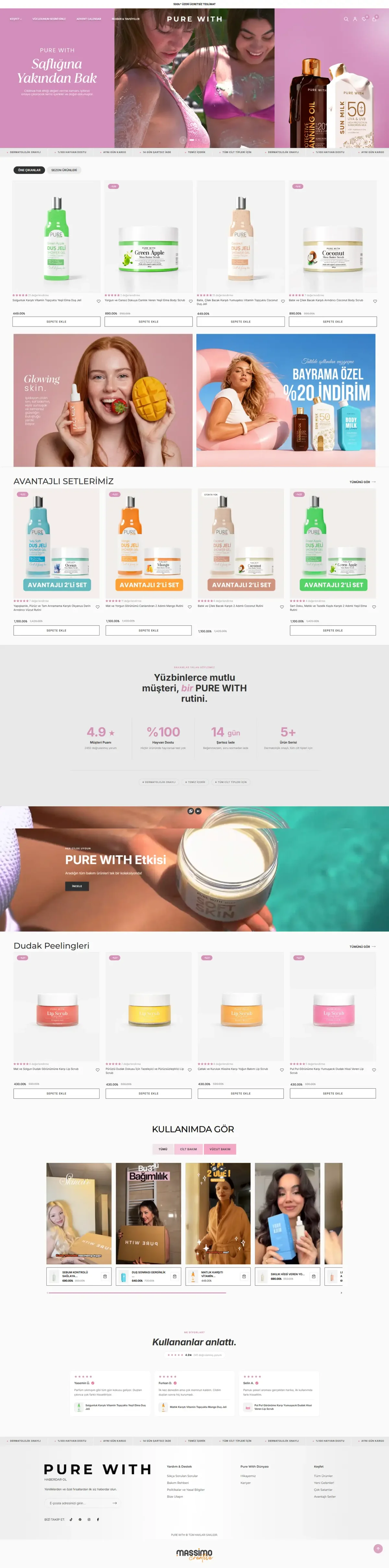 PURE WITH desktop store preview