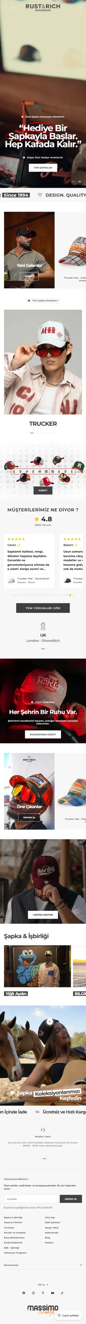 Rust & Rich mobile store preview